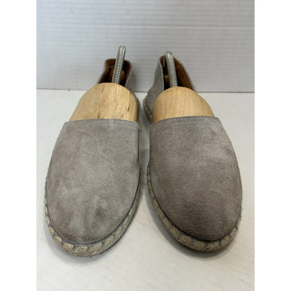 Verbenas Carmen Shoes Womens Size‎ EU 40 Taupe Suede Espadrille Slip On Comfort